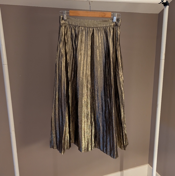 J. Crew Dresses & Skirts - J.Crew Collection Gold plated midi skirt